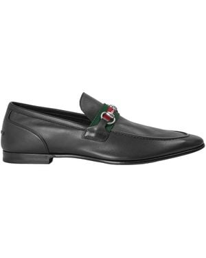 Gucci Simple Loafers - Black