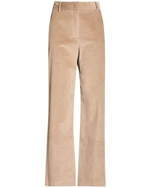 Weekend by Maxmara Loose Corduroy Pants - Natural
