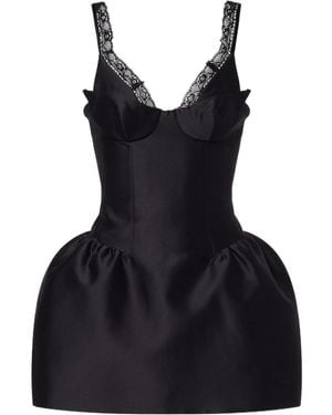 ShuShu/Tong Lace-Trimmed Minidress - Black