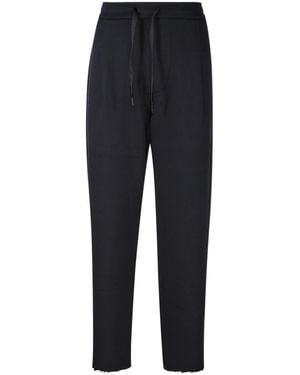 A PAPER KID Drawstring Casual Pants - Blue