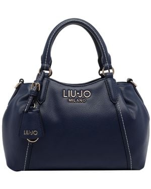 Liu Jo Logo Lettering Tote Bag - Blue