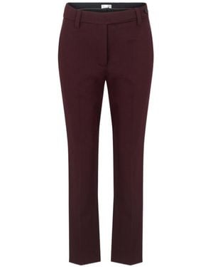 Brunello Cucinelli Casual Trousers With Belt Loops - Purple