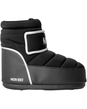 Moon Boot Tall Drawstring Snow Boot - Black