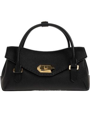 Lanvin Logo Detailed Tote Bag - Black