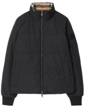 Burberry Zippered Cotton Jacket - Black
