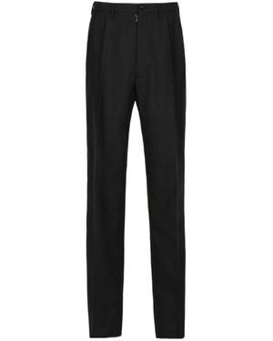 Maison Margiela High-Waist Pleated Trousers - Black