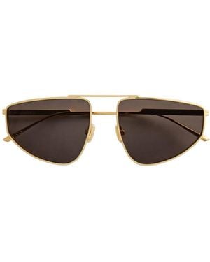 Bottega Veneta Eyewear Classic Aviator Sunglasses - Multicolour