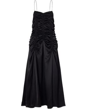 KHAITE Raina's Pleated Dress - Black