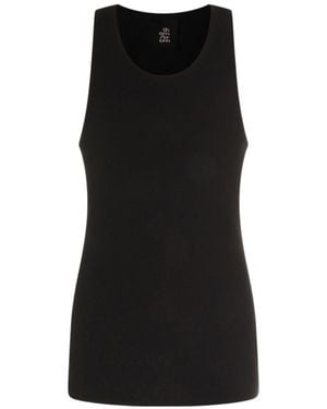 Thom Krom Ribbed Tank Top - Black