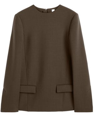 TOTEME Pocket Top Bark - Brown