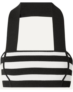 KHAITE Striped Top - Black