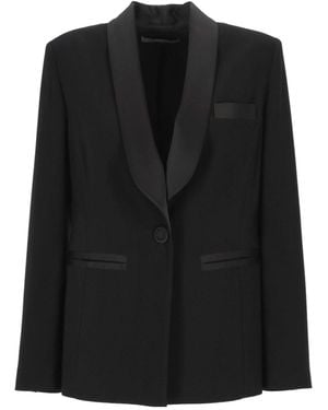 D.exterior Shawl Lapel Blazer - Black