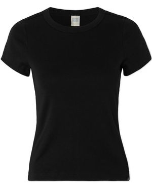 Flore Flore Ribbed -Jersey T-Shirt - Black