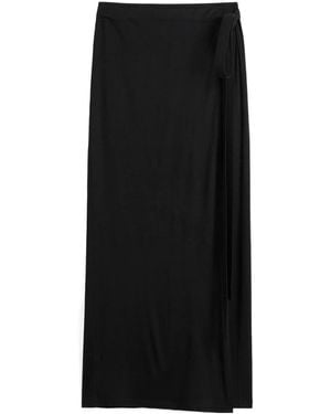 TOTEME Totême Tie-Fastened Midi Skirt - Black