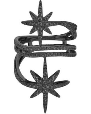 Apm Monaco Stars Embellished Ring - White