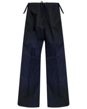 DSquared² Tie-Waist Wide-Leg Trousers - Blue
