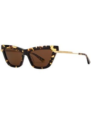 Bottega Veneta Classic Tortoiseshell Sunglasses - White