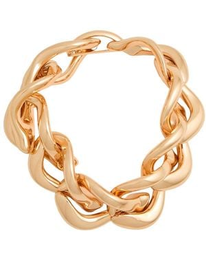 Tory Burch Minimalist Plain Metal Necklace - Metallic