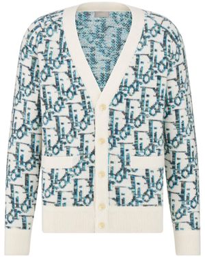 Dior Oblique Cardigan - Blue