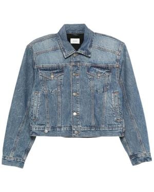 Haikure Button-Fastening Denim Jacket - Blue