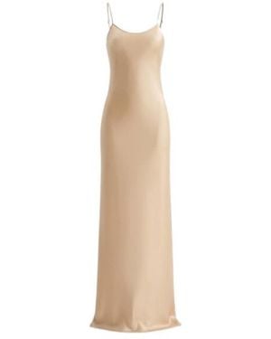 Saint Laurent Scoop-Neck Maxi Dress - White