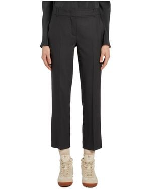 Marella Belt Loop Casual Trousers - Black