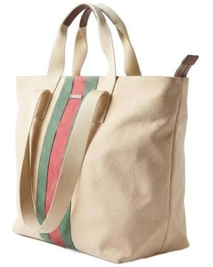 Gucci Positano Medium Tote Bag - White