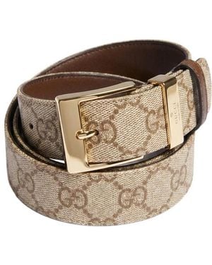Gucci Belt With Squared Buckle - White