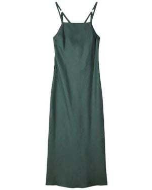 Patrizia Pepe Criss-Cross Back Midi Dress - Green