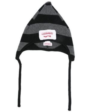 charlesjeffreyloverboy Wool Blend Knitted Hat - Black