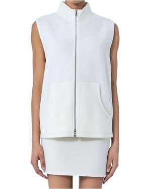 Rier Sleeveless Zipper Vest - Blue