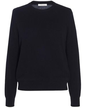 The Row Crew Neck Cashmere Jumper - Blue