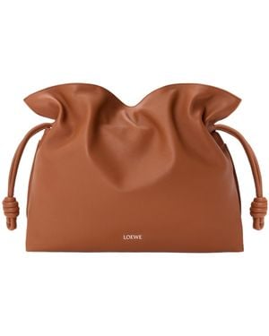 Loewe Flamenco Drawstring Shoulder Bag - Brown