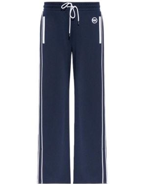 MICHAEL Michael Kors Michael Logo Embroidered Sweatpants - Blue