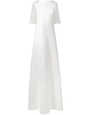 Givenchy Sleeveless Cape Gown - White