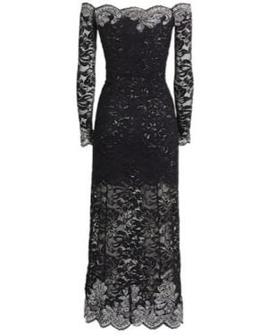 Rabanne Longsleeve Lace Dress - Black