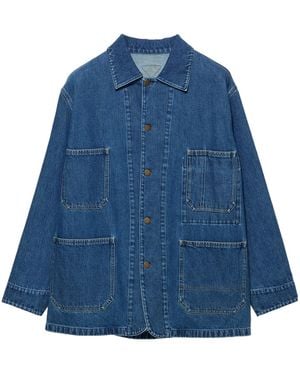 Prada Light Denim Blouson Jacket - Blue