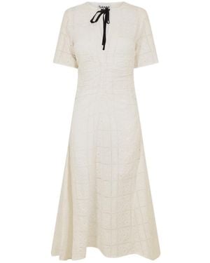 Ganni Anglaise Mxdrs Ld99 - White