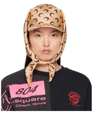 Marine Serre Regenerated Silk Twill Cap - White