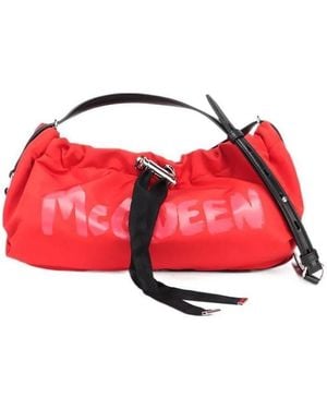 McQueen The Bundle Drawstring Bag - Red