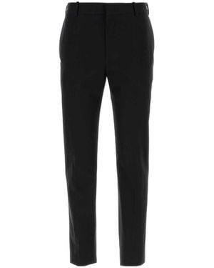 McQueen Straight-Leg Trousers - Black