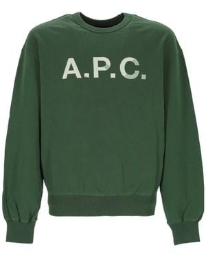 A.P.C. Long-Sleeve Sweatshirt - Green