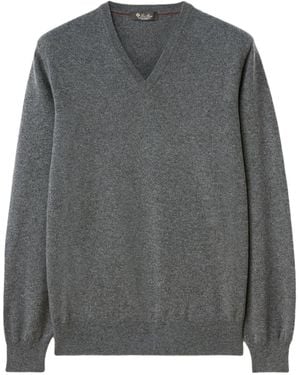 Loro Piana Cashmere Long-Sleeved Jumper - Grey