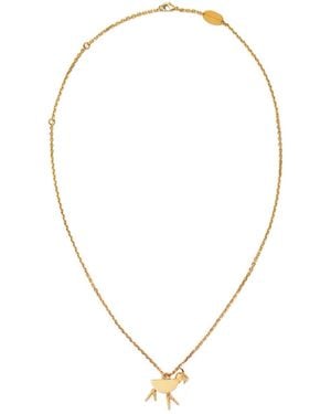 Loro Piana Baby Goat Necklace - Metallic