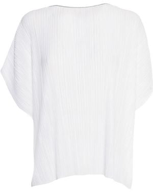 Fabiana Filippi Wrinkles Short-Sleeved Blouse - White