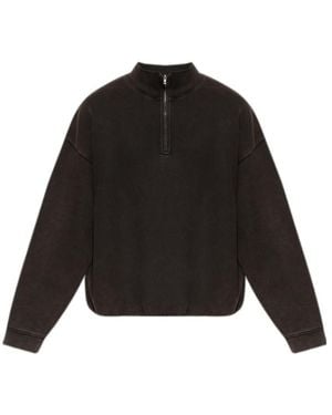 Represent Initial Quarter-Zip Sweatshirt - Black