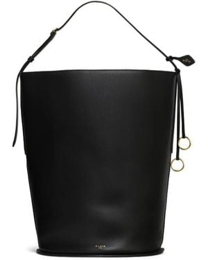 Alaïa Hip Large Bucket Bag - Black