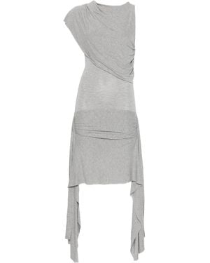 GIMAGUAS Annika Draped Midi Dress - Grey