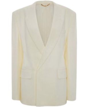 Victoria Beckham Double-Breasted Tailored Blazer - White