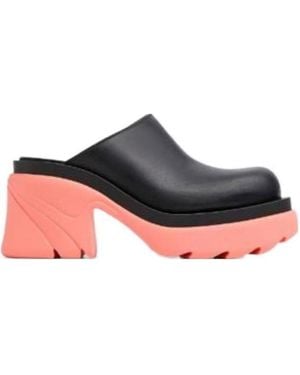 Bottega Veneta Flash Platform Mules - Red
